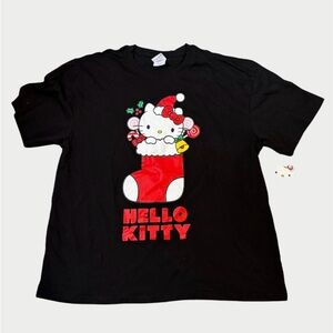 HELLO KITTY Sweet Stocking Christmas T-Shirt